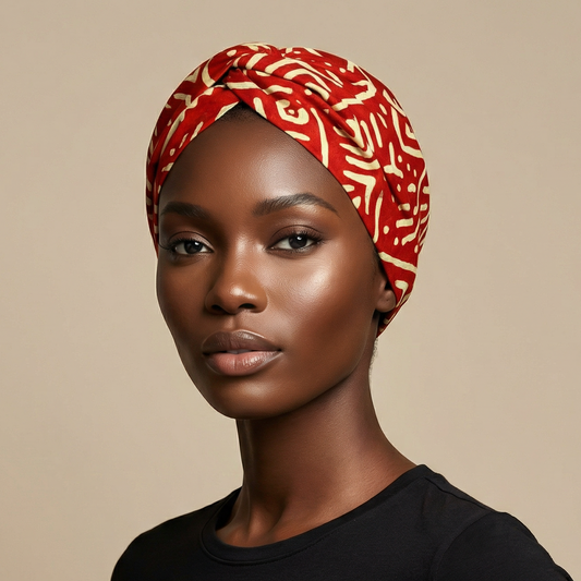 Bandeau Croisé Nia – Wax Élégance Africaine