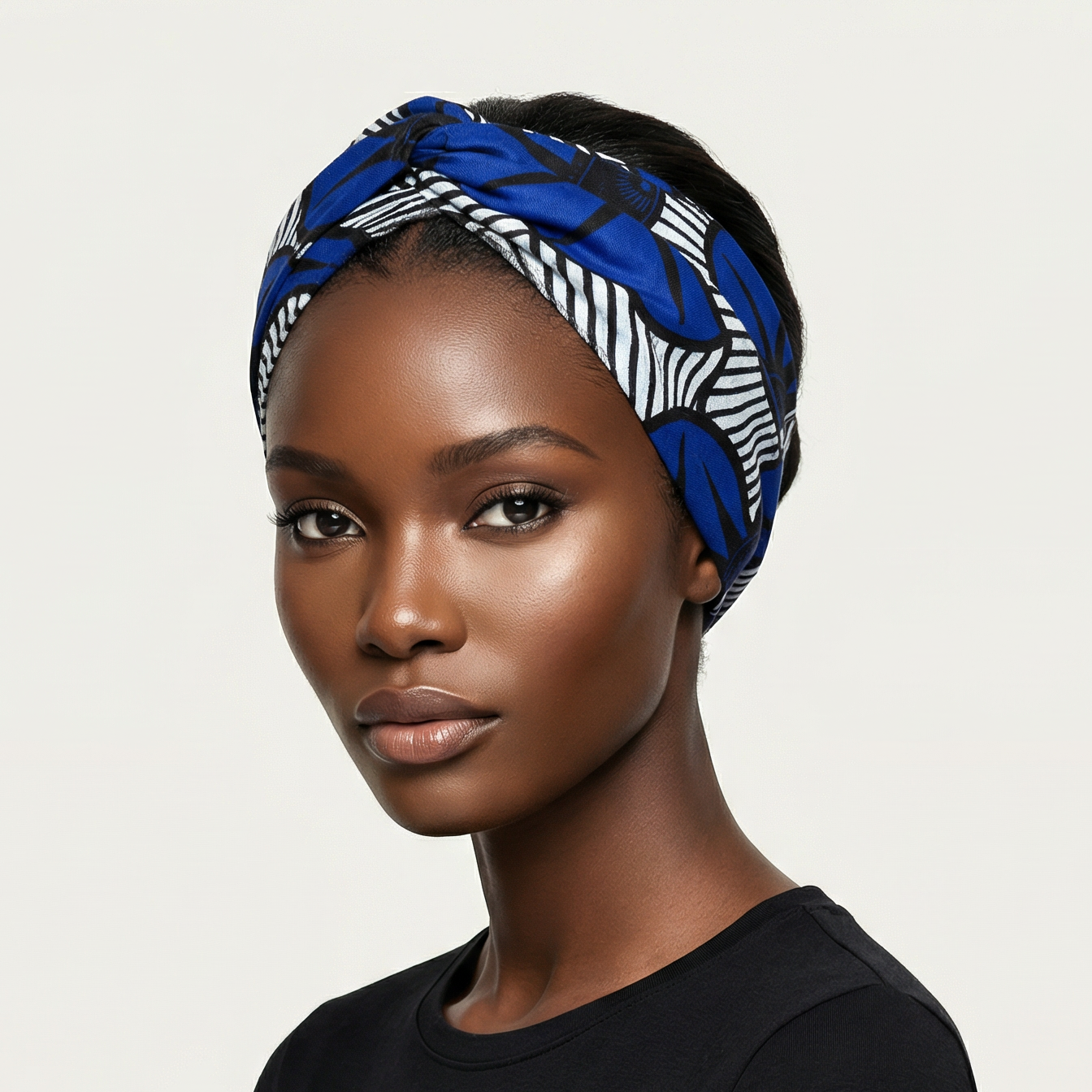 Bandeau Croisé Nia – Wax Élégance Africaine