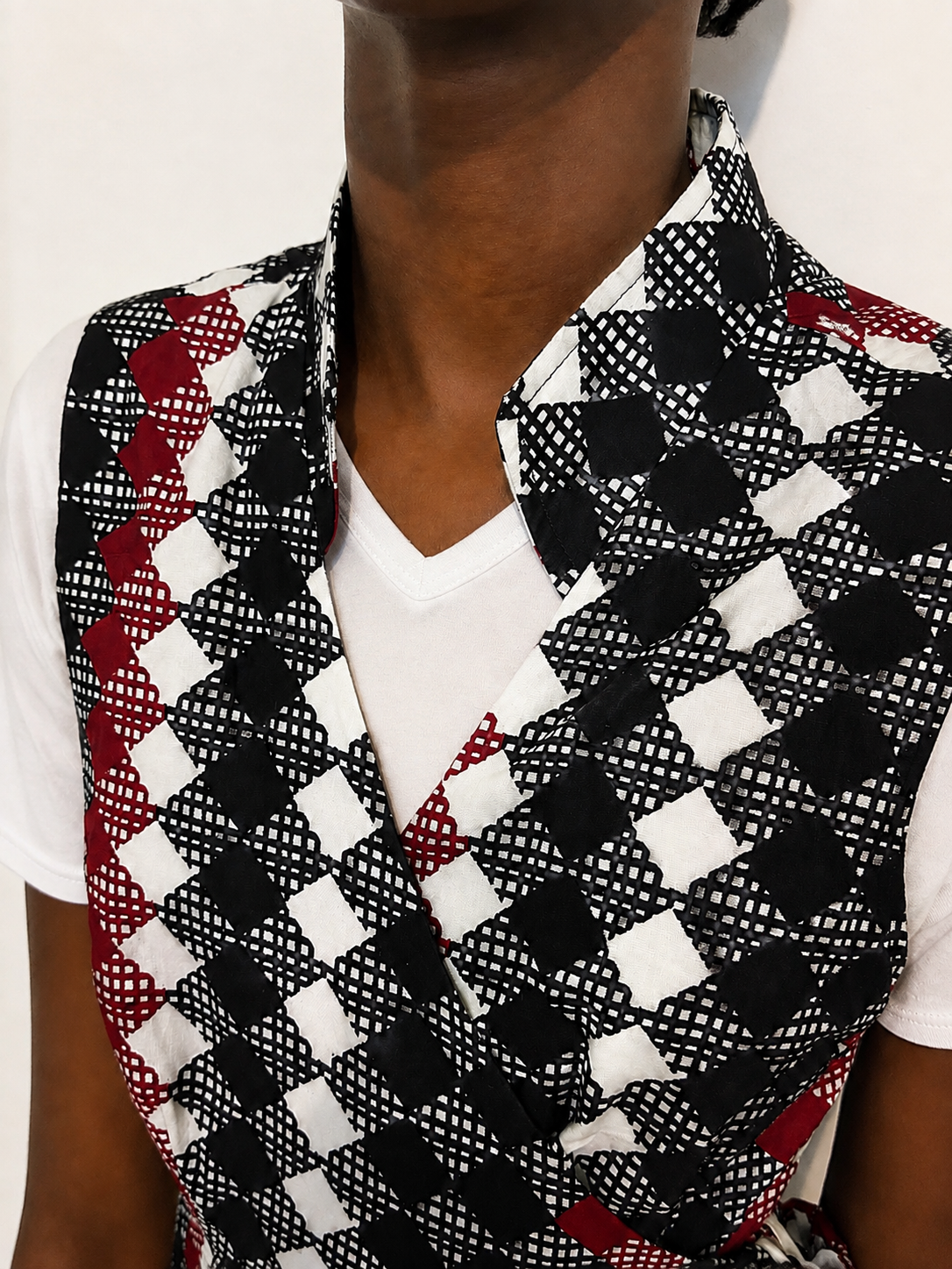 Robe portefeuille « Naya » – Wax 100 % coton