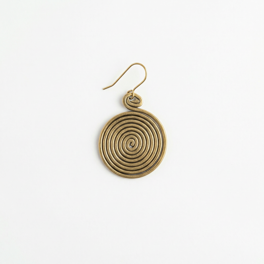 Boucles Zola – Spirale en bronze