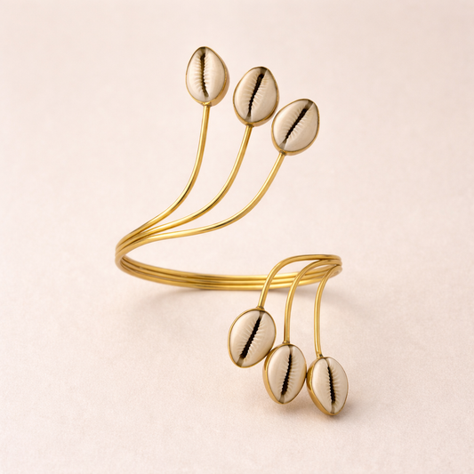 Bracelet Reine Cauri | manchette africaine signature – Mousso Fashion