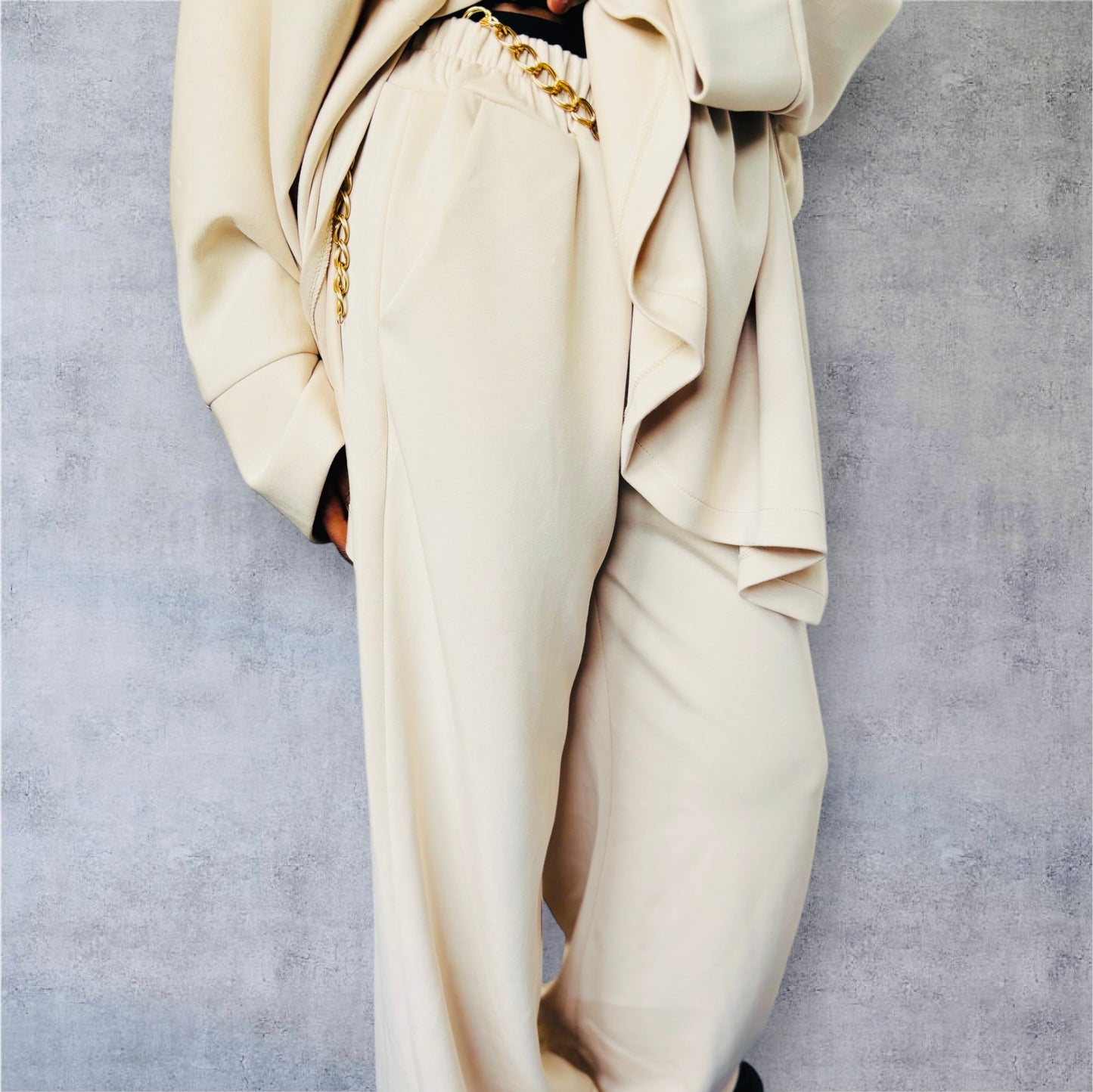 Ensemble pantalon et haut tissus sweat oversize