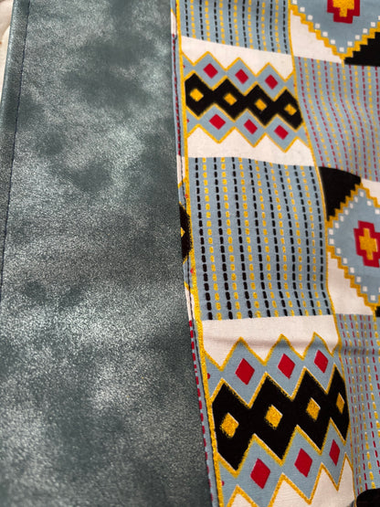 Collection Nani – Chemins de table en simili cuir et wax