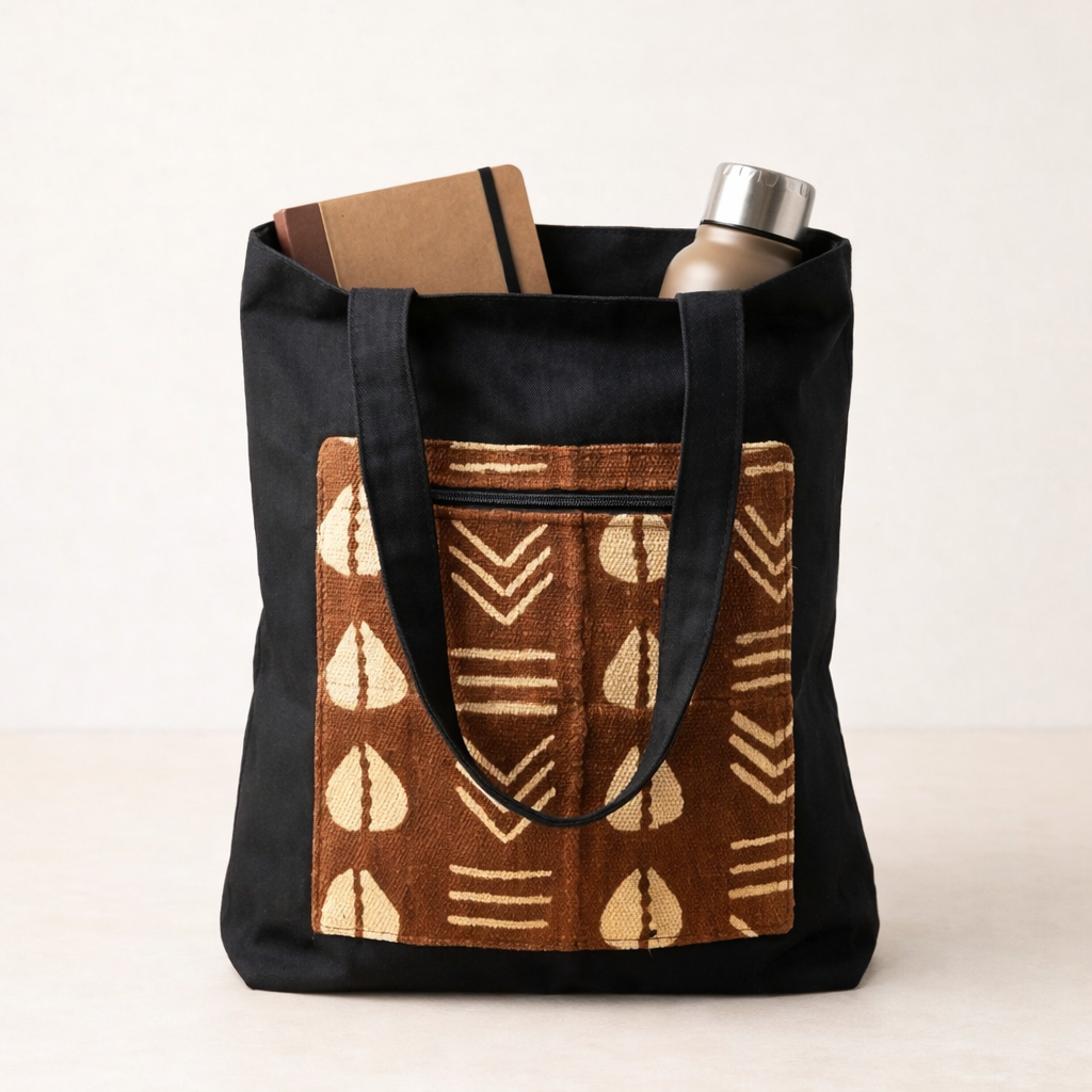 Pochette/tote bag Amaliya en Bogolan