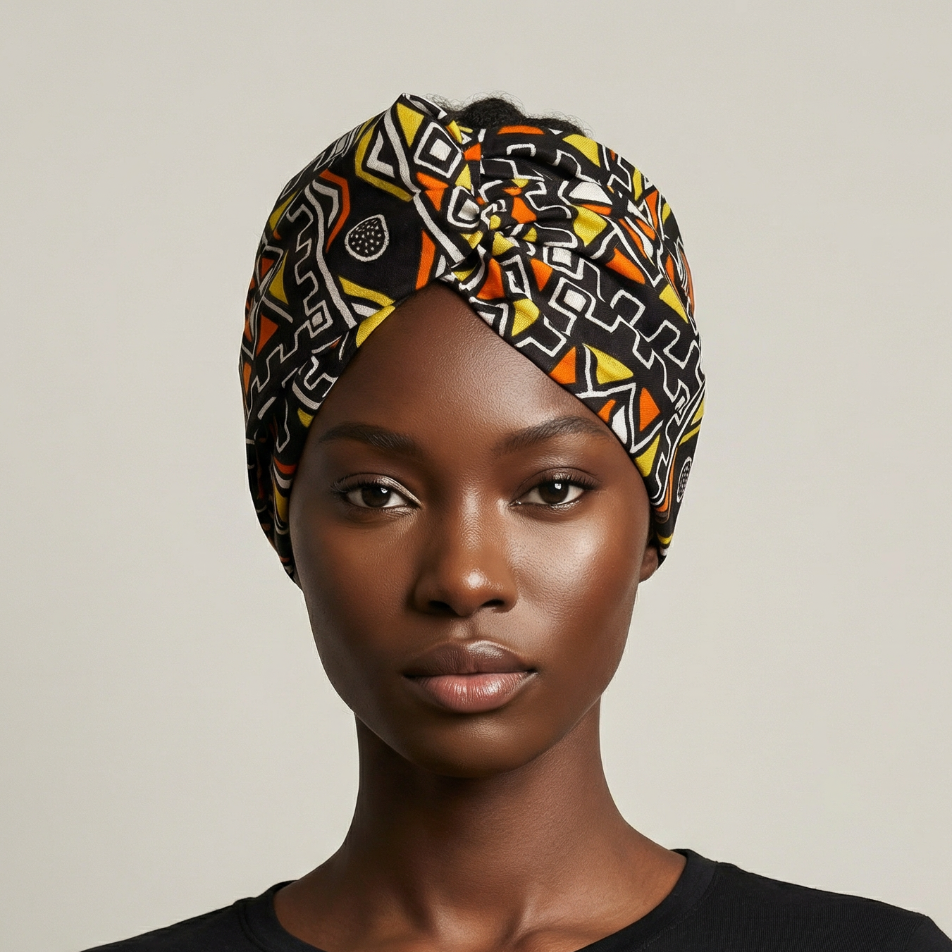 Bandeau Croisé Nia – Wax Élégance Africaine