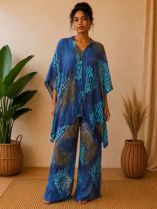 Ensemble Batik Amara – Tunique & Pantalon