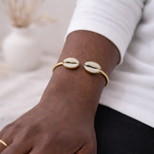 Bracelet Sahéli – Jonc Cauris