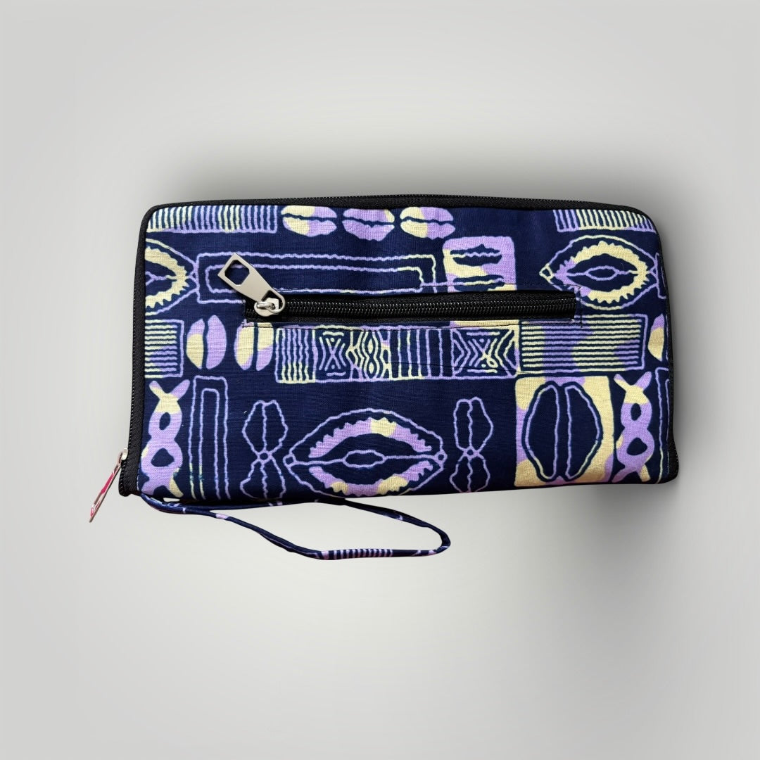 Pochette/tote bag Amaliya en wax 2 en 1