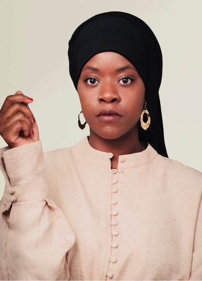 Ensemble « Amalya » jupe et haut à boutons recouverts