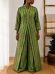 Ensemble Liyana – Tunique longue fendue & pantalon palazzo en coton teint naturellement