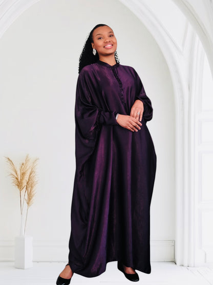 Abaya « Zarah » et ses boutons recouverts