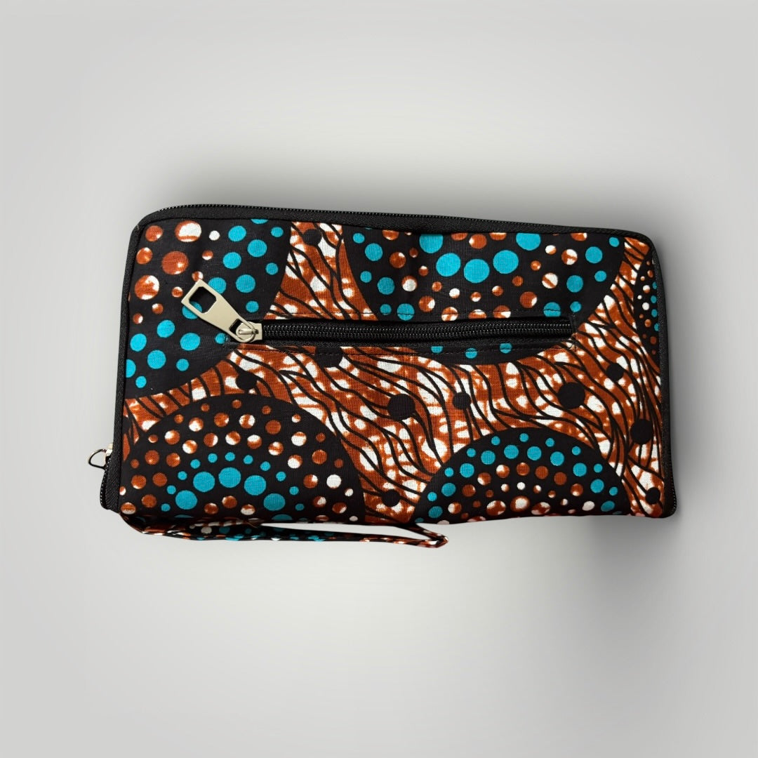 Pochette/tote bag Amaliya en wax 2 en 1