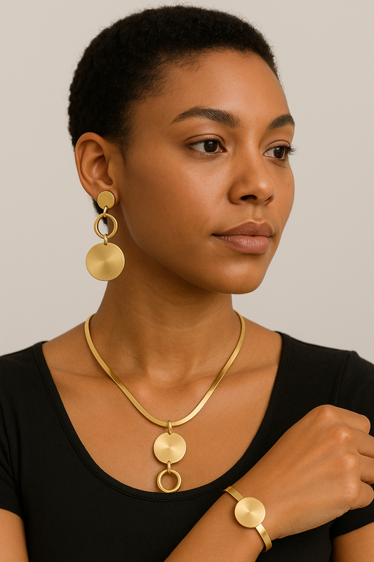 Ensemble bijoux acier inoxydable