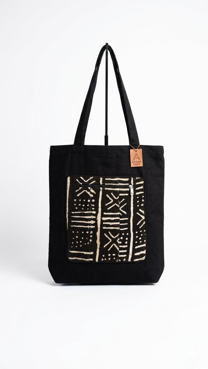 Pochette/tote bag Amaliya en Bogolan