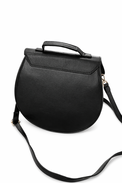 Sac Kidé Noir – Sac Bandoulière Élégant en Simili Cuir & Perles Artisanales masaï