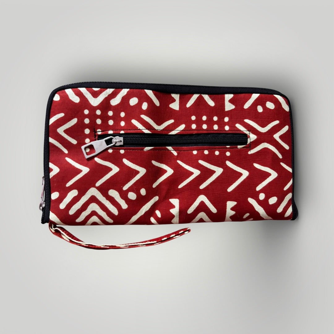 Pochette/tote bag Amaliya en wax 2 en 1