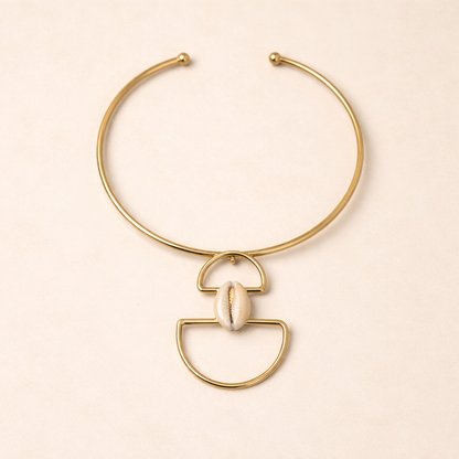 Ras de cou Naya – Cauri & Bronze
