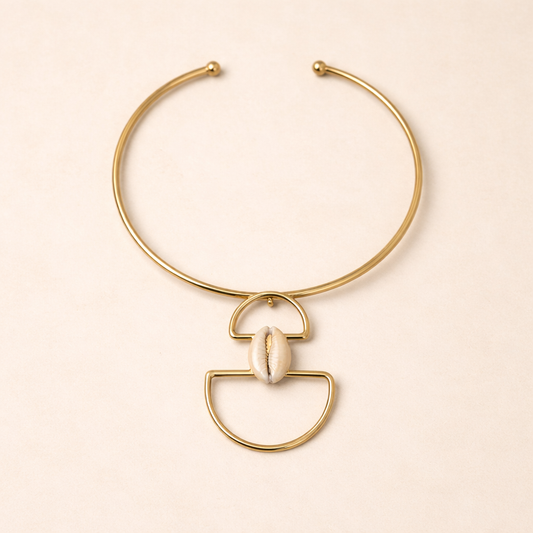 Ras de cou Naya – Cauri & Bronze