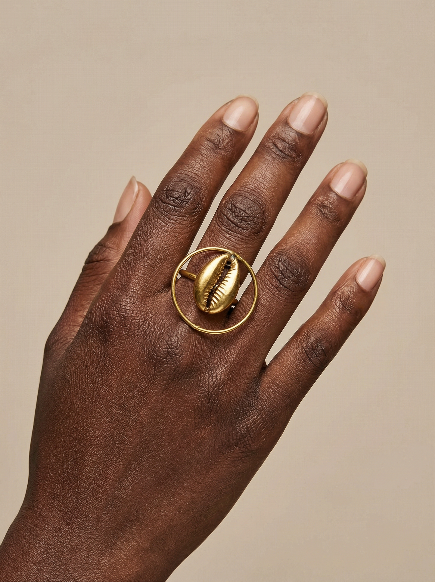 Bague Sira – Cauri & Bronze