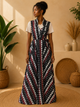 Robe portefeuille « Naya » – Wax 100 % coton