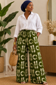 Pantalon Palazzo en Wax – Édition Limitée