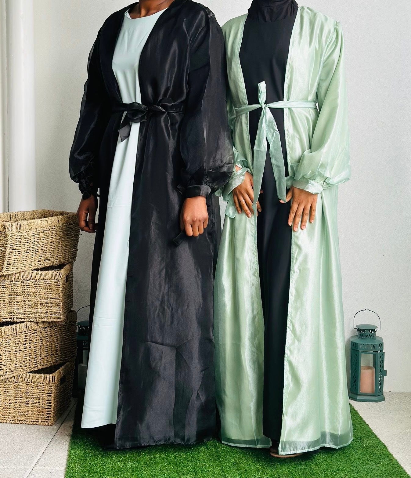 Robe longue sans manches à col rond