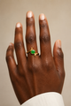 Bague Oasis – Pierre Verte & Bronze Doré