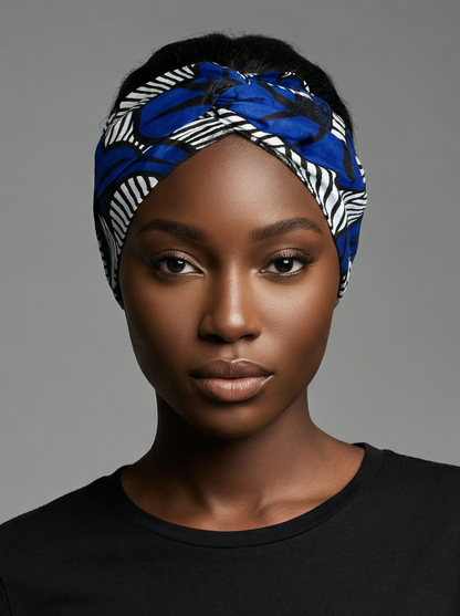 Bandeau Croisé Nia – Wax Élégance Africaine