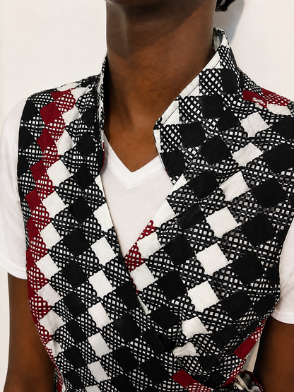 Robe portefeuille « Naya » – Wax 100 % coton