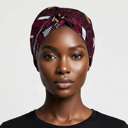 Bandeau Croisé Nia – Wax Élégance Africaine
