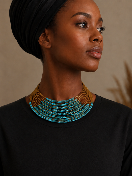 Collier plastron Massaï – NEYA