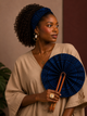 Éventail Artisanal & Bandeau Assorti en wax – pré commande