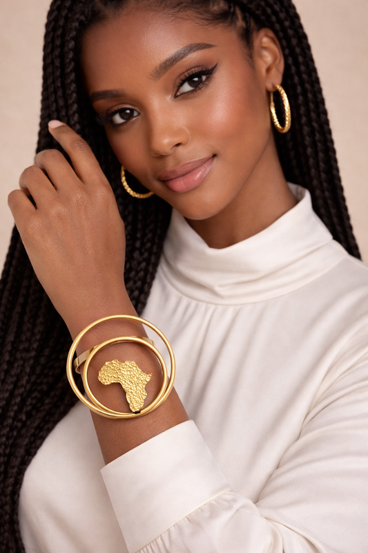 Bracelet afrique carte Mousso Fashion bijoux ethnique 