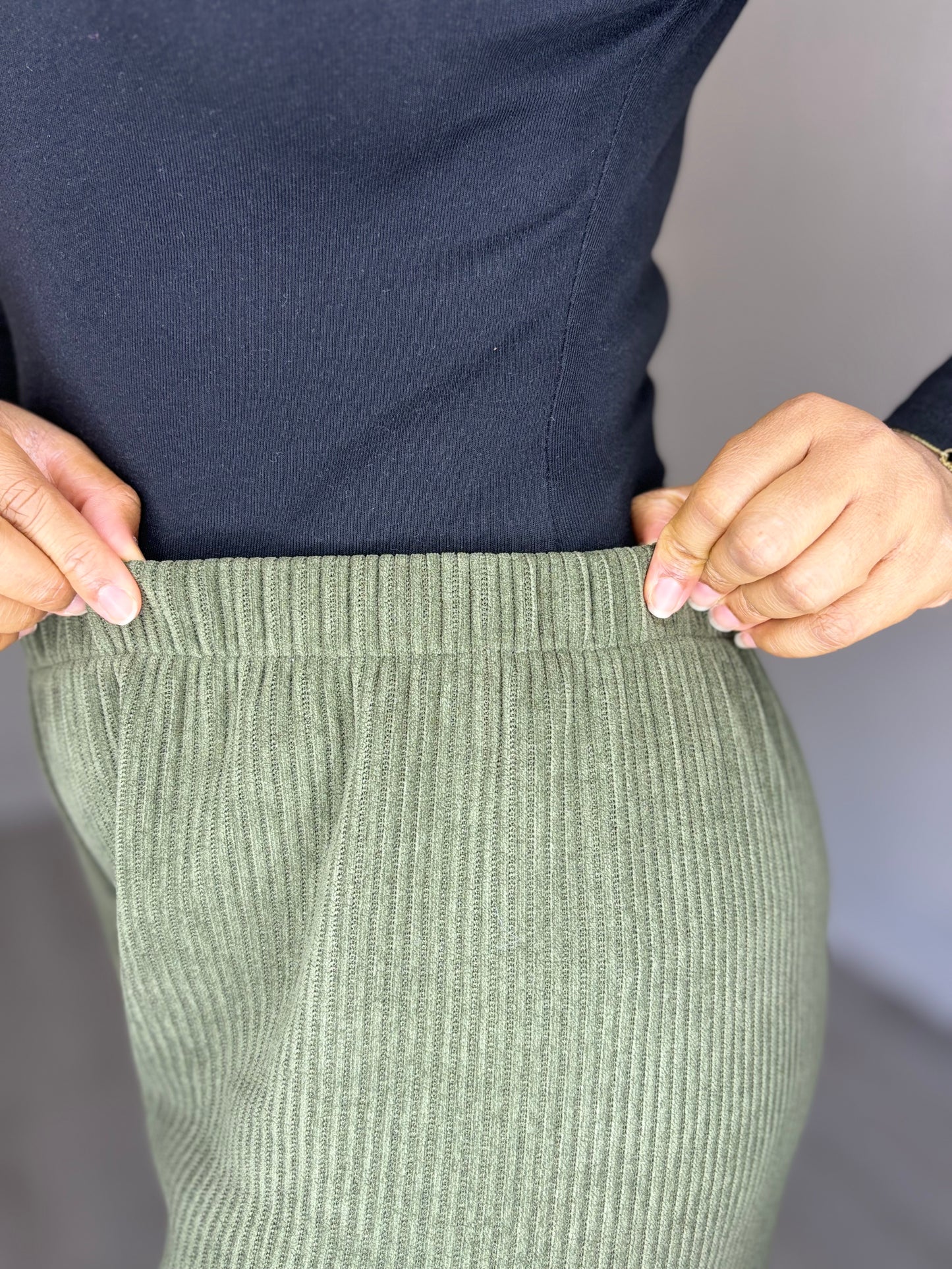 Pantalon oversize en velours côtelé