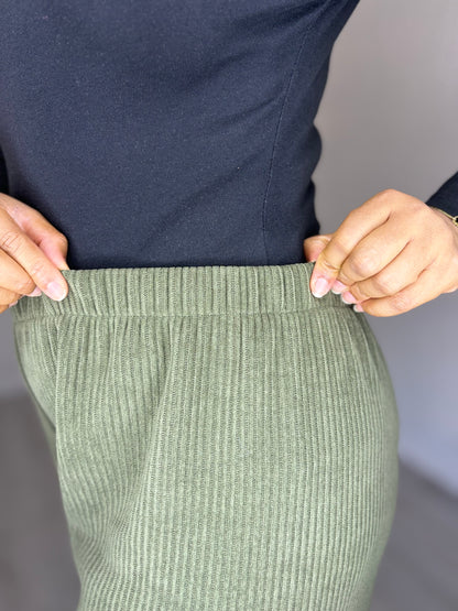 Pantalon oversize en velours côtelé