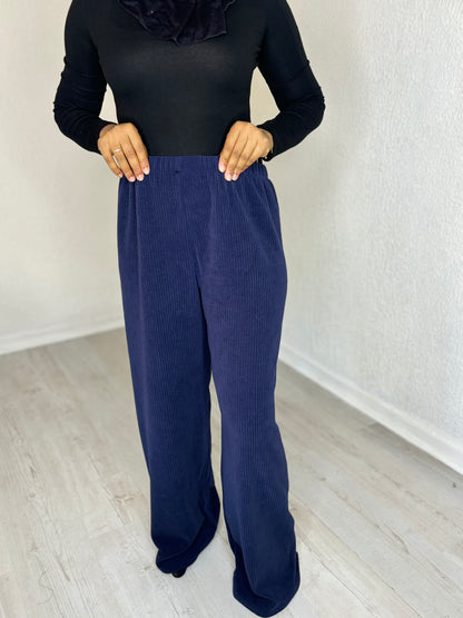 Pantalon oversize en velours côtelé