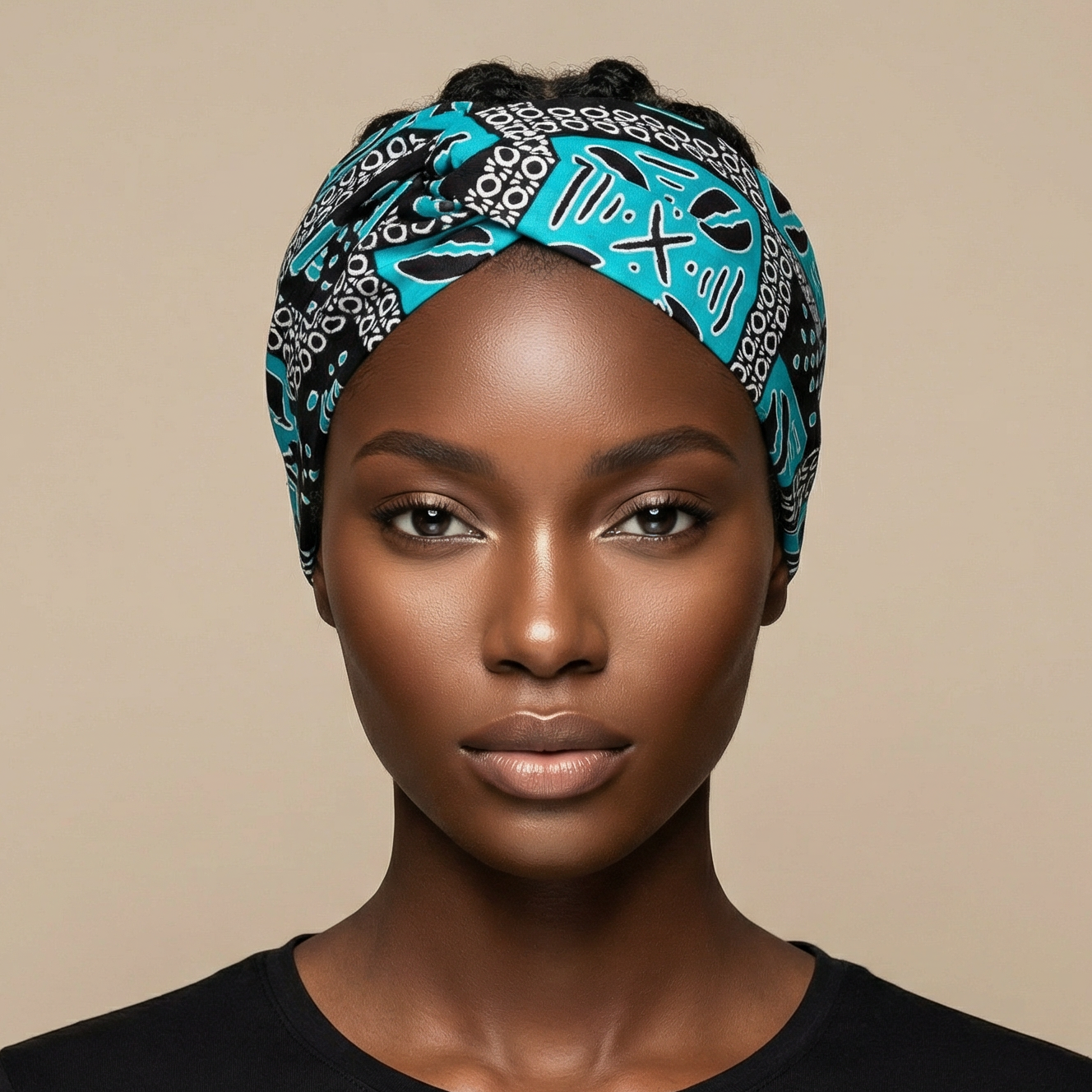 Bandeau Croisé Nia – Wax Élégance Africaine