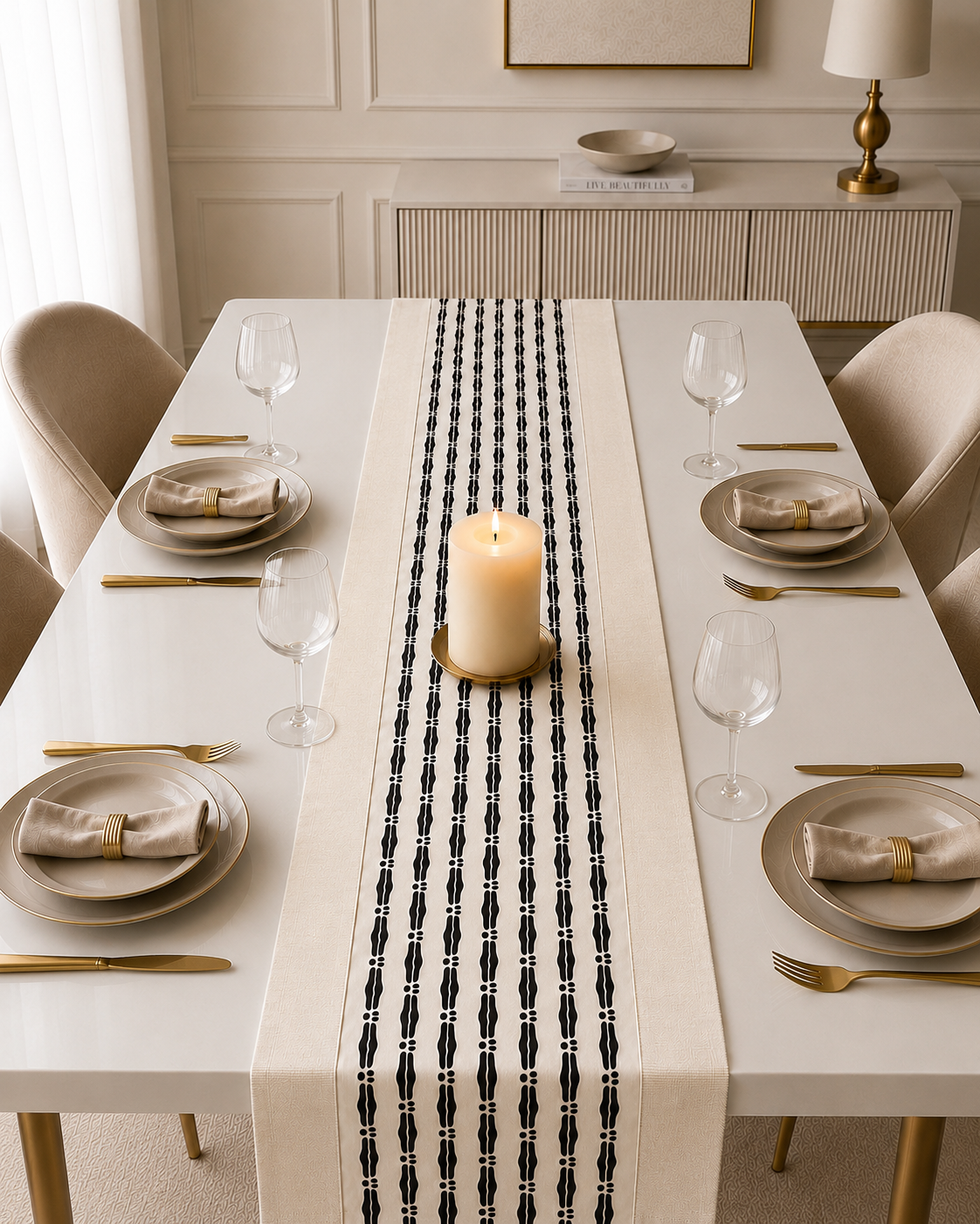 Collection Safi – Chemins de table en tissu