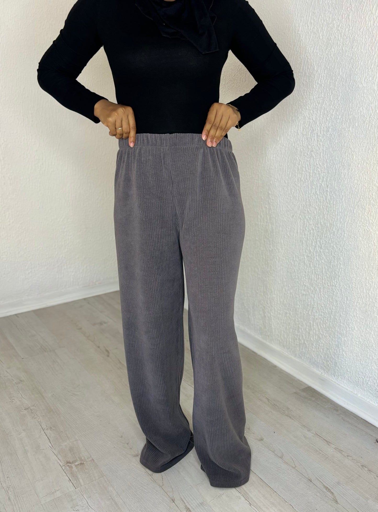 Pantalon oversize en velours côtelé