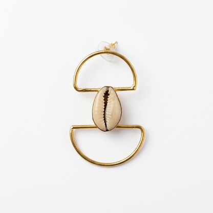 Boucles Naya – Cauri & Bronze