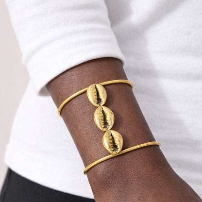 Manchettes Nafi - Bracelet aux cauris