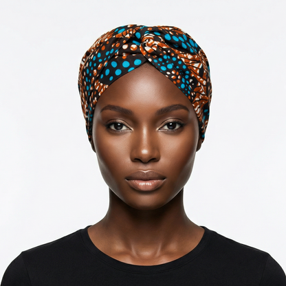 Bandeau Croisé Nia – Wax Élégance Africaine