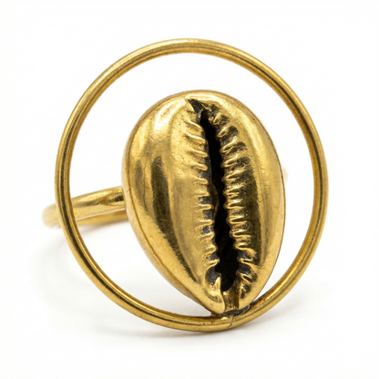 Bague Sira – Cauri & Bronze