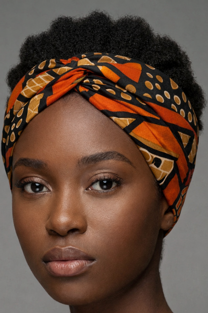 Bandeau Croisé Nia – Wax Élégance Africaine