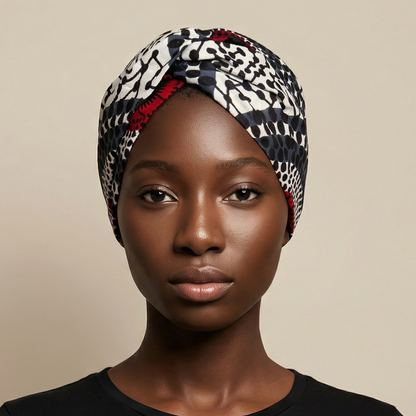 Bandeau Croisé Nia – Wax Élégance Africaine