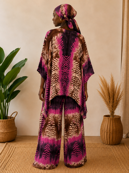 Ensemble Batik Amara – Tunique & Pantalon