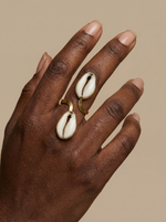 Bague Ayo – Double Cauri & Bronze