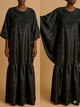 Robe/abaya longue fluide élégante – Coupe ample & broderie raffinée (plusieurs coloris)