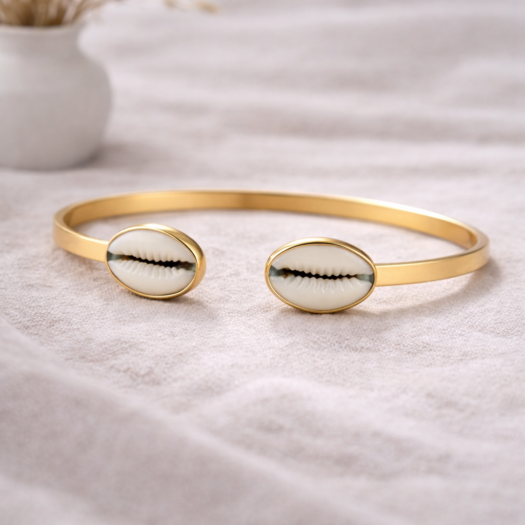 Bracelet Sahéli – Jonc Cauris