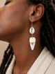 Boucles d’oreilles Sany – Cauri & Ivoire